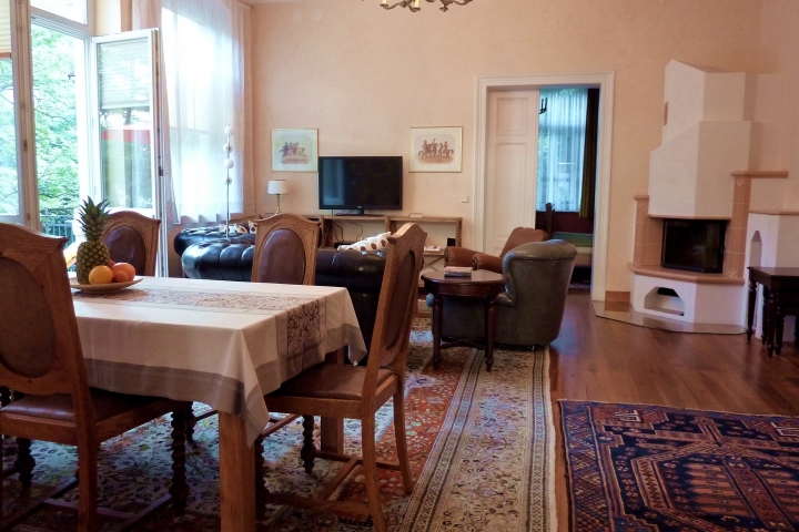 Wohnraum mit Kamin Foto 4